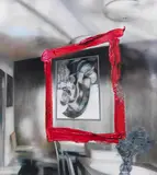 Karin Kneffel, Ohne Titel, 2015, Oil on canvas