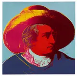 Goethe by Andy Warhol, 1982, Farbserigrafie auf Lenox-Museumskarton, sold Jun 2023