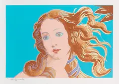 Andy Warhol, Details of Renaissance Paintings (Sandro Botticelli, Birth of Venus, 1482), 1984, Silkscreen in colors