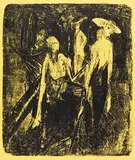 Ernst Ludwig Kirchner, Kokotten am Kurfürstendamm, 1914, Lithograph