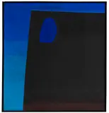 Rupprecht Geiger, Schwarze Form vor Blau