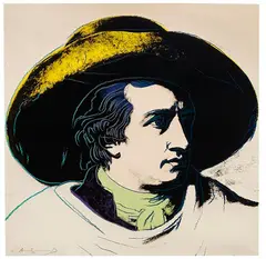 Goethe by Andy Warhol, 1982, Silkscreen in colors, sold Jun 2023