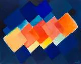 Heinz Mack, Juego de los colores (Farbenspiel), 1999, Acrylic on canvas