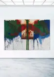 Hermann Nitsch, Ohne Titel, 1992, Mixed media with the painter's shirt (on a wo