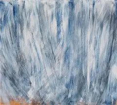 Flüchtig geschrieben by Raimund Girke, 1990, Oil on canvas, sold Jun 2023