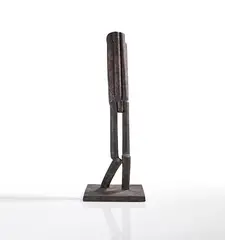 Kleiner Hiob III by Fritz Koenig, 1990, Bronze, painted, sold Jun 2023