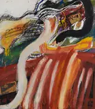 Walter Stöhrer, Ohne Titel, 1977, Mixed media with collage on canvas