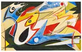Ernst Wilhelm Nay, Seejungfrau, 1949, Gouache