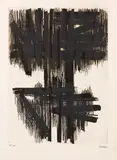 Pierre Soulages, Eau-forte VI, 1957, Kaltnadelradierung auf BFK RIVES (Wasserzeichen)