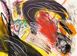 Walter Stöhrer, Ohne Titel (Jeder natürliche Vorgang...), 1982, Mixed media