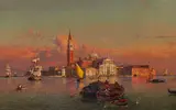 Friedrich Nerly, Insel und Kirche San Giorgio Maggiore, Venedig