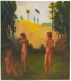 Erich Heckel, Frauen im Wald, 1922, Oil on canvas