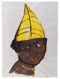 Südsee-Mädchen by Emil Nolde, 1913/14, Watercolor and India ink, sold Dec 2022