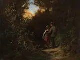 Carl Spitzweg, Auf dem Pirschgang, Um 1875, Öl auf Holz