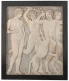 Artur Volkmann, Bacchantenzug, 1901, Marble Relief, with colors