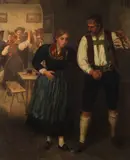 Franz Defregger, Beim Tanz