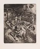 Max Pechstein, Russisches Ballett, 1912, Etching