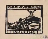 Ernst Ludwig Kirchner, Signet der Künstlervereinigung Brücke