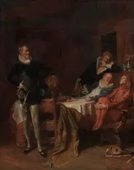 Was ihr wollt by Eduard von Grützner, 1871, Oil on canvas, sold Dec 2022
