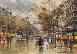 Antoine Blanchard, Les Grands Boulevards, Paris en 1900