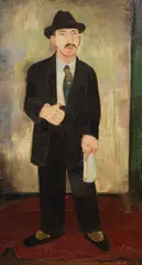 Walter Meyer-Vax, Der Redakteur, 1929, Oil on canvas, relined