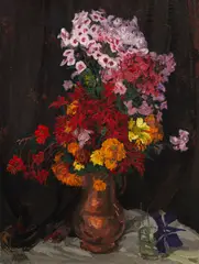 Carl Reiser, Feldblumen, Um 1920-30, Oil on canvas