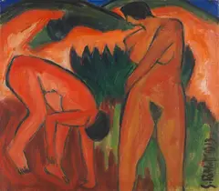 Karl Schmidt-Rottluff, Rote Düne, 1913, Oil on canvas