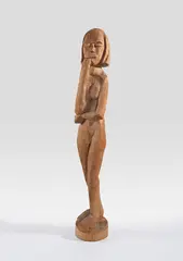 Erich Heckel, Stehende, 1920, Poplar Sculpture