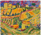 Erich Heckel, Landschaft bei Rom, 1909, Oil on canvas