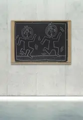 Keith Haring, Subway Drawing, Ca. 1982/1984, Chalk drawing