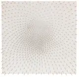 Günther Uecker, Kreis, Kreise, 1966, Nails and white paint on canvas on panel