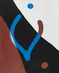 Jean Arp, Fronde et nombrils (Schleuder und Nabel), 1926, Oil on cardboard, cut out