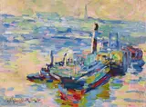 Karl Schmidt-Rottluff, Morgen an der Elbe