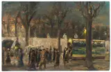 Max Liebermann, Abend am Brandenburger Tor, 1916, Oil on canvas