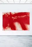 Hermann Nitsch, Schüttbild (19. Malaktion, Prinzendorf, 1986), 1986, Oil on jute