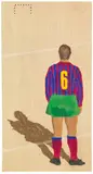 Konrad Fischer, Fußballspieler, 1964, Casein tempera on canvas