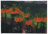 Max Pechstein, Feuerlilien, 1928, Oil on canvas