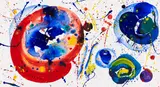 Sam Francis, Tokyo Red Ball (SF62-100), 1962, Gouache and acrylic
