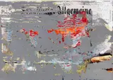 Gerhard Richter, FAZ-Übermalung, 2002, Oil on colour offset print on card