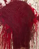 Hermann Nitsch, Schüttbild, 2021, Acryl auf Leinwand