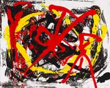 A. R. Penck, Pentagon, Ca. 1981/1985, Oil on canvas