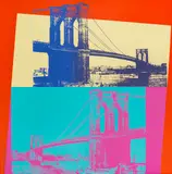 Brooklyn Bridge by Andy Warhol, 1983, screenprint in colors on Lenox Museum Board, sold Dec 2022