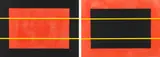 Untitled (Chinati I + II) by Donald Judd, 1992, Two Woodcuts, sold Dec 2022