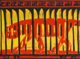Der Tiger (floral) by Karl Horst Hödicke, 1989, Acrylic on canvas, sold Dec 2022