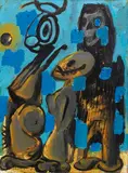 Markus Lüpertz, Der Sonne entgegen, 1983, Oil on canvas