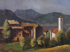 Karl Hofer, Muzzano (Tessin), 1943, Oil on canvas