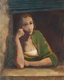 Karl Hofer, Mädchen am Fenster