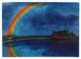 Emil Nolde, Marschlandschaft mit Regenbogen