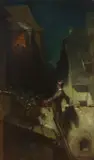 Carl Spitzweg, Der Mondscheingeiger, Ende 1840, Oil on canvas