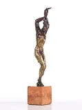 Kleine Daphne by Renée Sintenis, 1917, Bronze with dark brown patina, partly polished...., sold Jun 2022